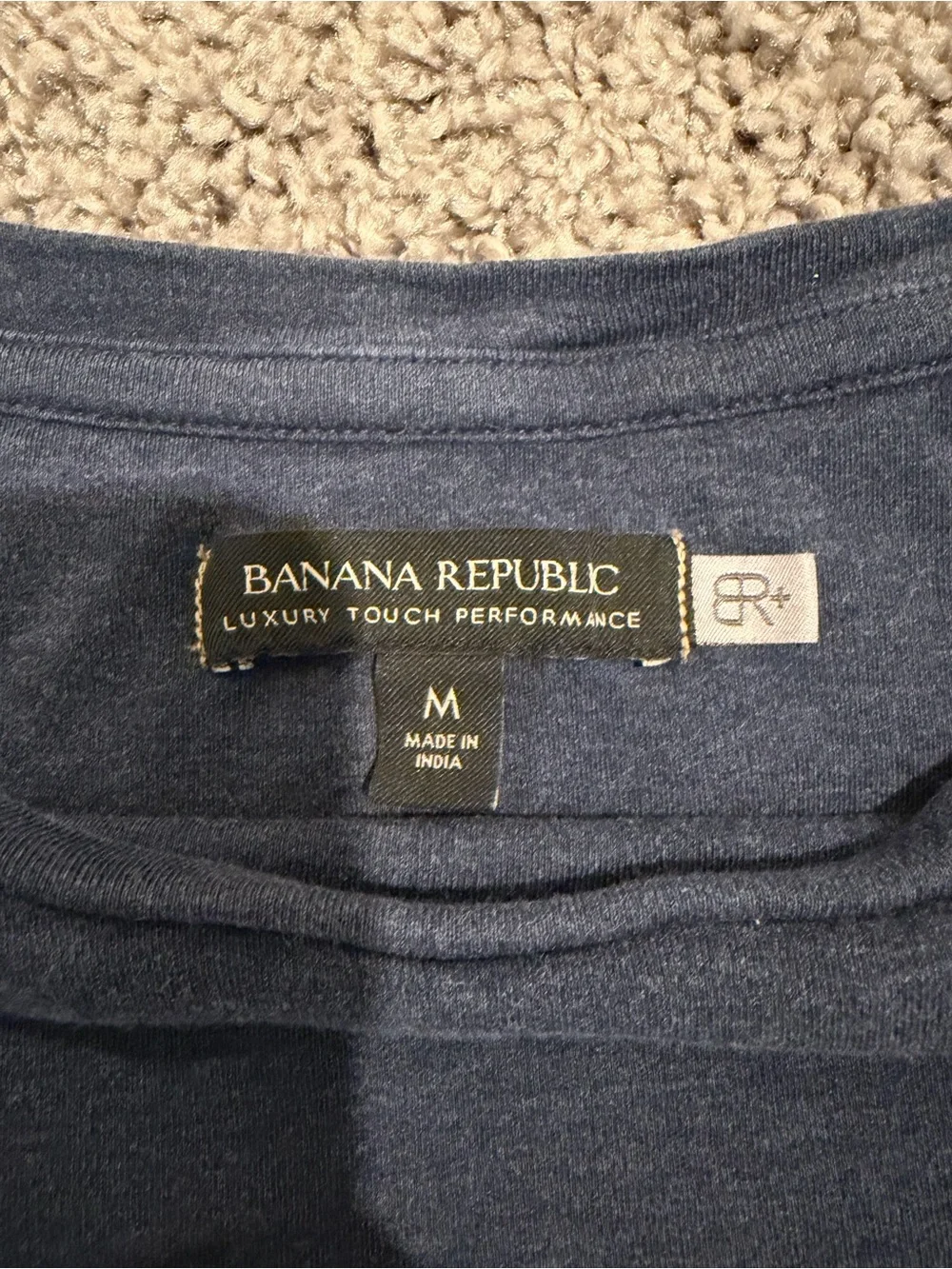 Banana Republic Navy Short-Sleeve Tee